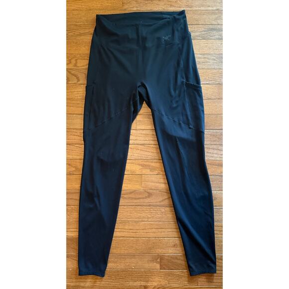Arc'teryx Women's base layer leggings Black Large with side pockets - Picture 3 of 10